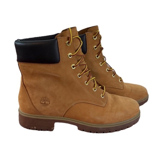 Timberland Shoes - Timberland Women Jayne 6-inch Waterproof Wheat Nubuck‎ Boots sz 9.5 Feminine